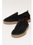 Unisex Siyah Triko Espadril 5