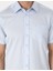 Erkek Açık Mavi Regular Fit Kısa Kollu Cepli Basic Gömlek 50302763-VR003 6