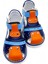 Ortopedik Erkek Bebek ve Çocuk Sandaleti Hummer Serisi HMR2408 Lacivert Turuncu Mavi 24 3