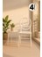 4 Adet Phoenix Beyaz Sandalye / Balkon-Bahçe-Mutfak 1