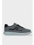 Erkek Keten Gabardin Kumaş Günlük Sneaker Ayakkabı Füme 1