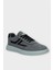 Erkek Keten Gabardin Kumaş Günlük Sneaker Ayakkabı Füme 2