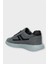 Erkek Keten Gabardin Kumaş Günlük Sneaker Ayakkabı Füme 3