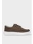 Erkek Keten Gabardin Kumaş Günlük Sneaker Ayakkabı Siyah 1