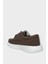 Erkek Keten Gabardin Kumaş Günlük Sneaker Ayakkabı Siyah 3