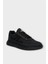 Erkek Keten Gabardin Kumaş Günlük Sneaker Ayakkabı Füme 2