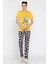 Kadın Baskılı Yarım Kol Pijama Takımı P-00016647 1