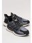 Erkek Günlük Koşu Yürüyüş Spor Ayakkabı SİYAH - BEYAZ 2