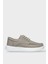 Erkek Keten Gabardin Kumaş Günlük Sneaker Ayakkabı Siyah 1