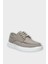 Erkek Keten Gabardin Kumaş Günlük Sneaker Ayakkabı Siyah 2