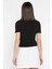 Kadın Omuz ve Bel Drapeli Kısa Kol Bluz P-00016374 3