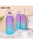 Motivasyonel 3 Lü Set Su Matarası 2 Lt 900 ml 600 ml Tritan Spor Salonu Suluk 3