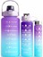 Motivasyonel 3 Lü Set Su Matarası 2 Lt 900 ml 600 ml Tritan Spor Salonu Suluk 5