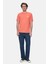 Tatum Sıcak Pembe Bisiklet Yaka Baskılı Standard Fit Erkek Tshirt 4