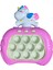 Popit Makinesi Işıklı Oyun Fast Push Pilli Fidget Kabarcık - Unicorn 3