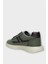 Erkek Keten Gabardin Kumaş Günlük Sneaker Ayakkabı Füme 3