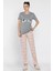 Kadın Baskılı Yarım Kol Pijama Takımı P-00016636 1