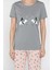 Kadın Baskılı Yarım Kol Pijama Takımı P-00016636 4