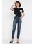 Kadın Yüksek Bel Mom Jeans Kot Pantolon P-00016593 2