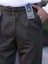 Erkek Örme Kumaş Pileli Duble Paça Rahat Kalıp Casual Jogger Pantolon 4