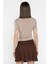 Kadın Omuz ve Bel Drapeli Kısa Kol Bluz P-00016374 3