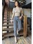 Kadın Yüksek Bel Mom Jeans Kot Pantolon P-00016593 1