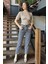 Kadın Yüksek Bel Mom Jeans Kot Pantolon P-00016593 2