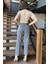 Kadın Yüksek Bel Mom Jeans Kot Pantolon P-00016593 3