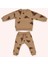 Erkek Bebek Baskılı 2'li Bej Takım 1