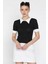 Kadın Polo Yaka Renk Garnili Kaşkorse Bluz P-00016854 1