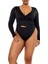Plus Size Kruvaze Yaka Bodysuit 4