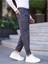 Erkek Örme Kumaş Pileli Duble Paça Rahat Kalıp Casual Jogger Pantolon 2