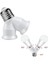 Ledx DY-101 E27 Duy Çoğaltıcı Tek Duydan Çift E27 Lamba Bağlantısı Duy Çoklayıcı 1
