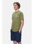 Tatum Haki Bisiklet Yaka Baskılı Standard Fit Erkek Tshirt 1