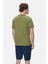 Tatum Haki Bisiklet Yaka Baskılı Standard Fit Erkek Tshirt 5