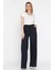 Bel Lastikli Bağcıklı Bol Paça Kadın Pantolon P-00016656 1
