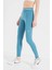 Pro 365 Dri Fit Training Mid Rise Full Length Tight Fit Toparlayıcı Tayt Açık Mavi 4