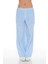 Çizgili Mid-Rise Wide-Leg Pantolon 1