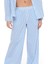 Çizgili Mid-Rise Wide-Leg Pantolon 2