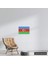 PT1262 - Azerbaycan Bayrağı Mdf Ahşap Poster (20X30CM) 2