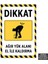 U1029 - Ağır Yük Alanı El ile Kaldırma Dekota Uyarı Levhası (20X30CM) 1