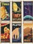 Güneş Sistemi Uzay Bilim Gezegenler Çocuk Genç Odası Dekor Eğlenceli 6lı Mini Retro Ahşap Poster 1