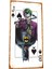 Joker Batmana Karşı Mini Retro Ahşap Poster 1