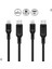 Essential USB-C to Lightning (1 Metre) Hızlı Şarj/Data Kablosu MFI Lisanslı (2 Adet) C10CL Black - 000CA27022 1
