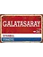 Galata Saray Istanbul Sokak Tabelası Görünümlü Retro Ahşap Poster 1