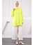 Neon Yeşili Bebe Yaka Fiyonk Detaylı Tunik 2