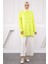 Neon Yeşili Bebe Yaka Fiyonk Detaylı Tunik 3