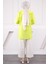 Neon Yeşili Bebe Yaka Fiyonk Detaylı Tunik 4