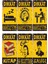 Genç Öğrenci Odası Dekorasyon Rahatsız Etmeyin Temalı 6lı Mini Retro Ahşap Poster Seti 1