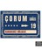 PT1068 - Çorum Şehir Tabelası Retro Mdf Ahşap Poster (20X30CM) 1
